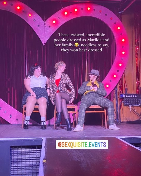 Me and Lily went to @sexquisitevents last night as Harry and Zinnia Wormwood. Because of course we did<a class="tags" target="_blank" title="On Twitter" href="/?out=eyJ0eXAiOiJKV1QiLCJhbGciOiJIUzUxMiJ9.eyJpYXQiOjE3MjEyNjEwODEsImlzcyI6InR3cG9ybnN0YXJzLmNvbSIsIm5iZiI6MTcyMTI2MTA4MSwiZXhwIjoxNzUyNzk3MDgxLCJyZWRpcmVjdF91cmwiOiJodHRwczovL3R3aXR0ZXIuY29tL3NleHF1aXNpdGV2ZW50cyJ9.Hx6jg532Hx5LIbjFeuSSrzkCvdeNVAQvD-mnR1TBM_h6V9lhfnllM1MWE6H6lItxky_p6tWxuDpusVB_oR84HA">@sexquisitevents</a>