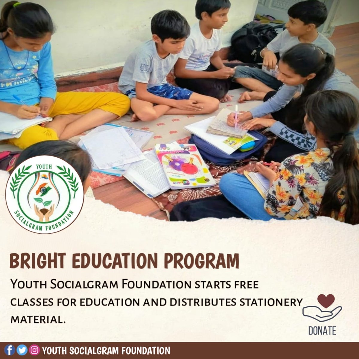 SocialgramNGO's tweet image. यूथ सोशलग्राम रेवाडी ईकाई द्वारा &quot;Bright Education Program&quot; के तहत निशुल्क बच्चों को पढ़ाती  संस्था सदस्या धीरज (कुकु)।
#YouthsocialgramNGO
#BrightEducationProgram
