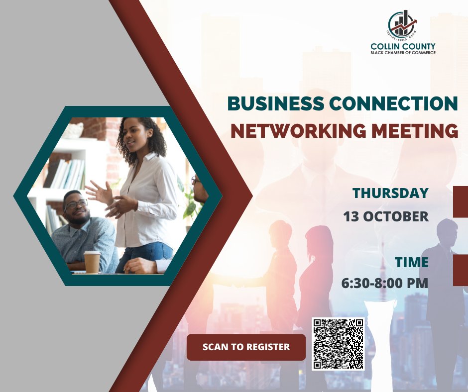 CCBLKCHAMBER's tweet photo. Do you want to learn how you can improve your professional #networkingresults? 👀

Networking and growth time is NOW. We couldn’t be more excited to invite you to our Business Connection Networking Meeting. Don’t miss this opportunity! ✨

REGISTER NOW: https://t.co/6naqlSdOPO https://t.co/mj0LnQrMFw
