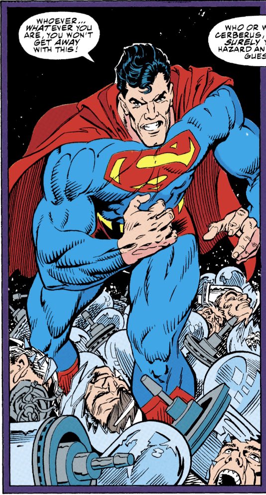 SupermanIn1990s's tweet photo. #Superman #DailyComicPanel from #ManOfSteel 13 (Jul ‘92) T: 1992 - 25 by @LouiseSimonson2 @JonBogdanove #DennisJanke &amp; @glenn_whitmore https://t.co/STVZnakY1B