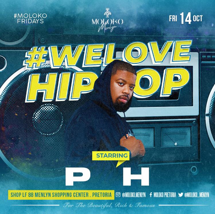 preslee_za's tweet photo. You know when we say Hip Hop  we just gotta talk about @iam_ph. Catch him live tonight @Moloko_Menlyn 🚀 🔥 
#MolokoLovesHipHop https://t.co/FUiqk52kow