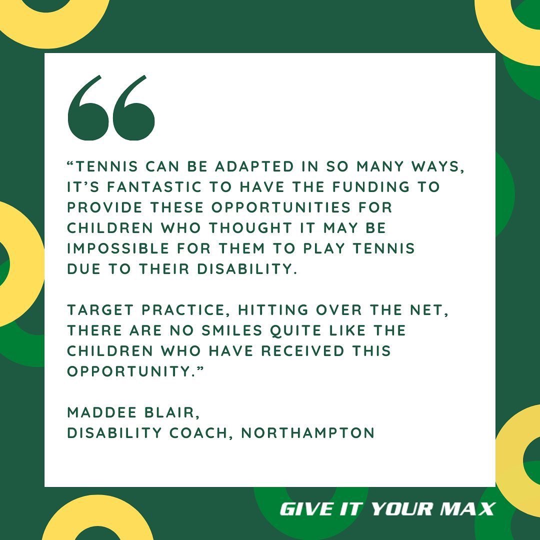 We ♥️ this from @GiveityourMax 

A quote from our brilliant coach at our Northampton Disability programme. 

It is excellent to hear the positive effect our work has on children with disabilities.