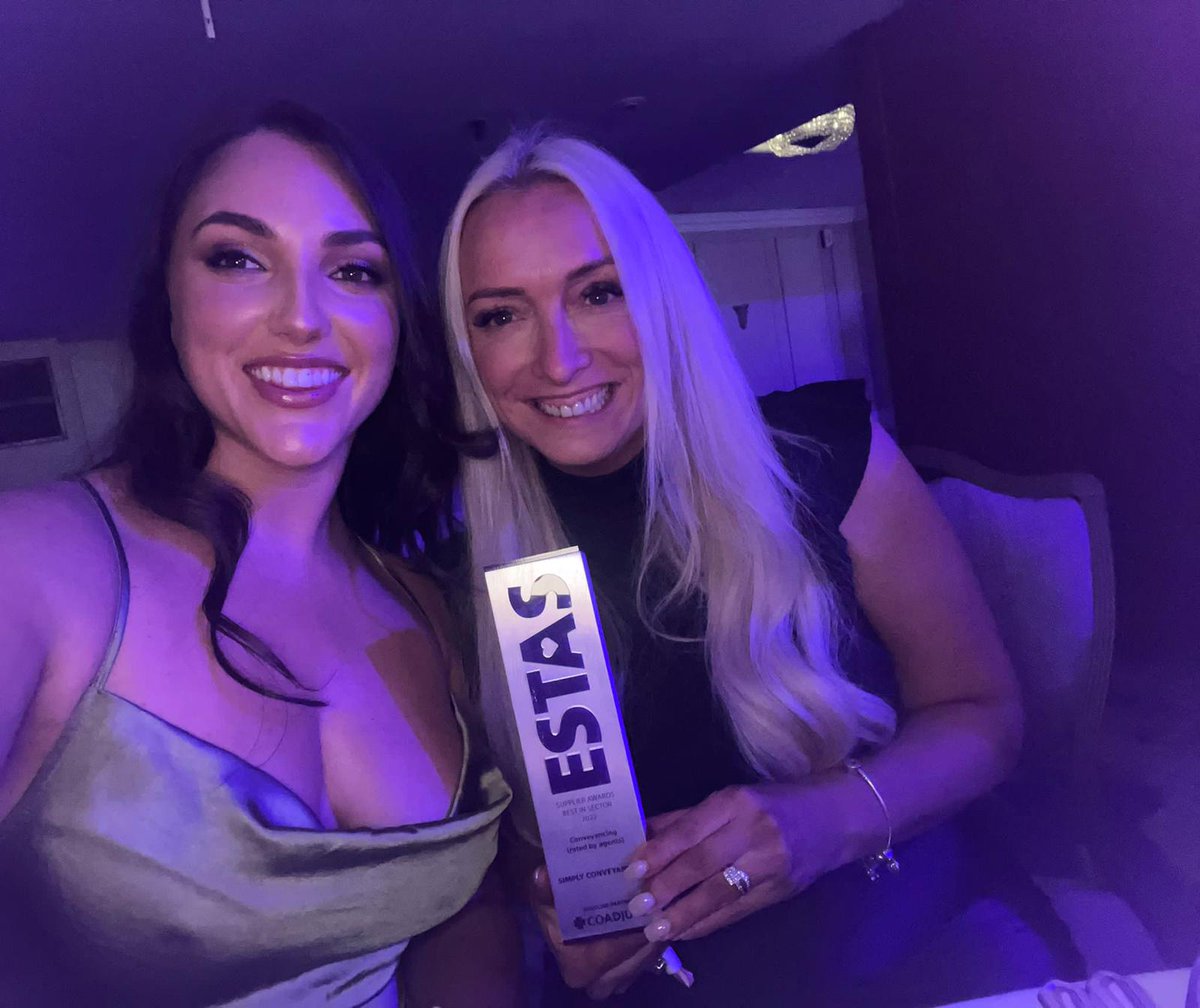 Simply_Convey's tweet image. Well, we couldn't be more delighted and so, so proud of the entire team!! We've won another coveted @THE_ESTAS Supplier Award at #ESTAS2022 Customer Service Awards!! Best in sector for #conveyancing, as rated by our wonderful #estateagent partners.