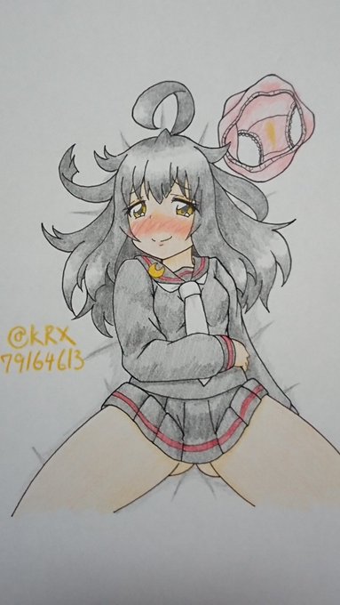 #艦これ版真剣お絵描き60分一本勝負_20221014
#艦これ
#三日月
三日月ちゃん 