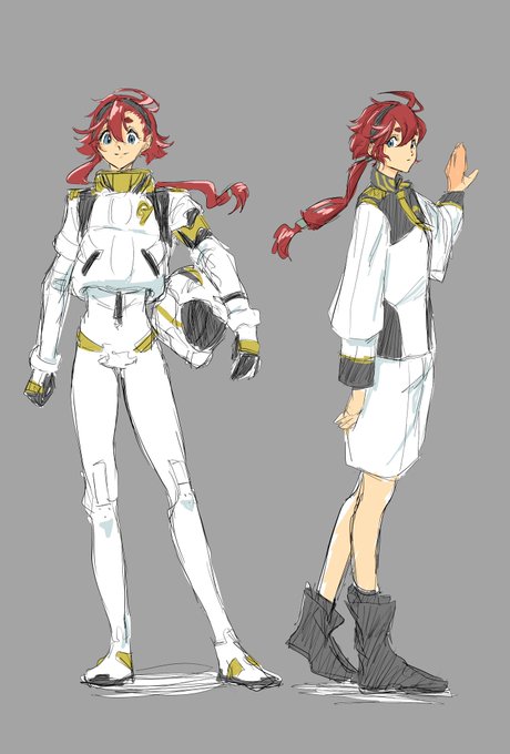 「pilot suit standing」 illustration images(Latest)