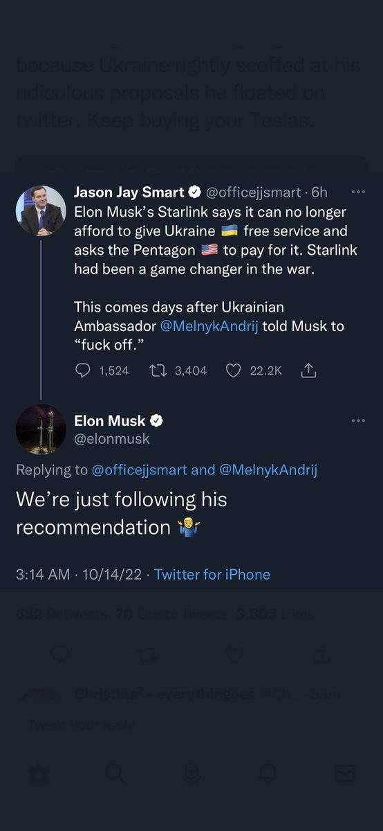 It’s not enough to not buy a Tesla. We have to make sure we do not own Tesla stock.