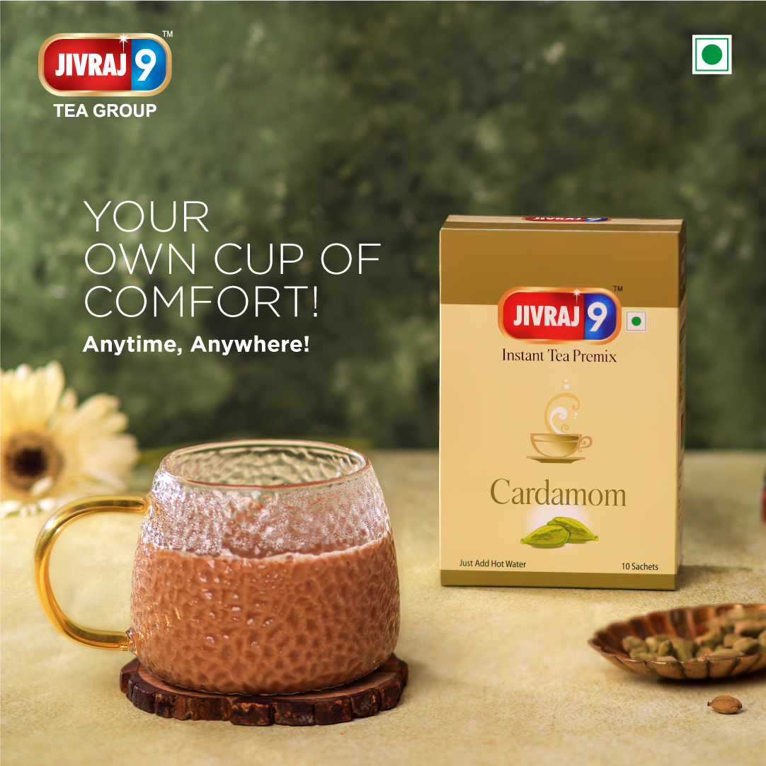 Ensuring the finest tea of your evening cup of delight that is made with premium natural flavours in a quick & convenient way.
.
#SangharshKaSaathi #InstantPremix #Jivraj9Tea #Cardamom #Chai