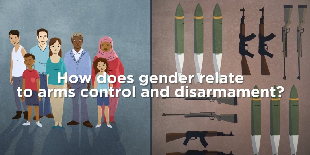 It’s @UN #DisarmamentWeek! This a good opportunity to learn more about how gender norms relate to #Armscontrol and #Disarmament. 🧐 See our video ⤵️