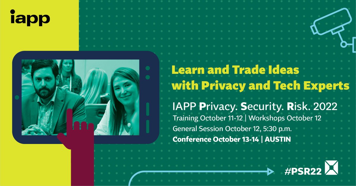 the_iapp's tweet photo. Day two of #PSR22 starts soon! Catch “Policy Cheering PETs: The U.S Federal Government National Strategy on PETs” with @KatharinaKoern1, @gordobia (@inpher_io), Jacqueline Acker (@CIA), Christopher Lee (@MITREcorp) and @mhintze at 9:00 a.m. CDT. Schedule: https://t.co/nF0udGMoKu https://t.co/YutGGEik6B