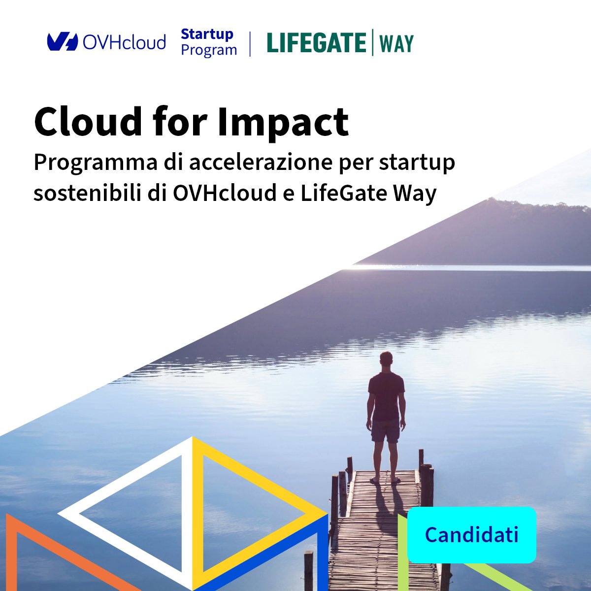 OVHcloud_IT's tweet photo. 📣  Sei una #startup tech che sta cambiando il mondo? 

💡  Scopri #CloudForImpact: il nostro programma digitale, lanciato in collaborazione con #LifeGateWay, che supporterà gratuitamente 6 startup e #scaleup italiane per un anno.

Con: @OVHcloudStartup @Lifegate