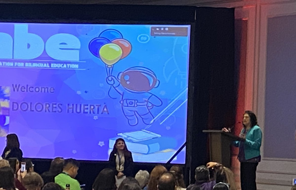 Listening to Dolores Huerta at TABE2022. There is a full house here to share in her wisdom. <a href="/HumbleISD_Multi/">Humble ISD Language Acquisition</a> <a href="/HumbleISD_PL/">Humble ISD PL</a>