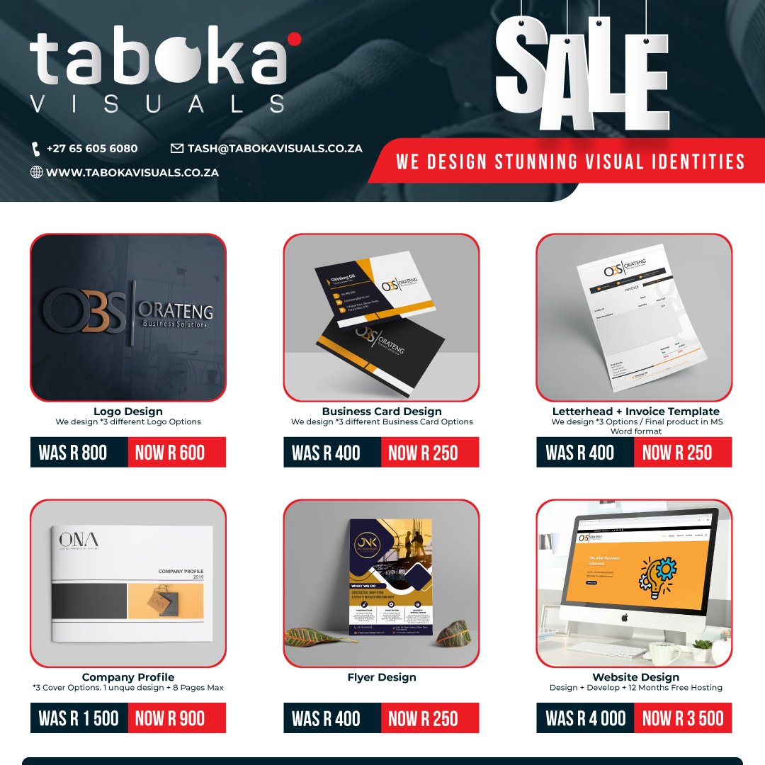 tash_designer's tweet photo. My Company @TabokaVisuals is doing a sale on some of our Brand Design Offerings. Hit me up if interested.

#GraphicDesign https://t.co/2xDRfAO1OB