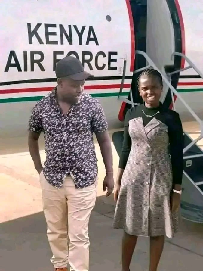 Rigathi's son and Hon Toto Linet in Rwanda representing team Kenya.