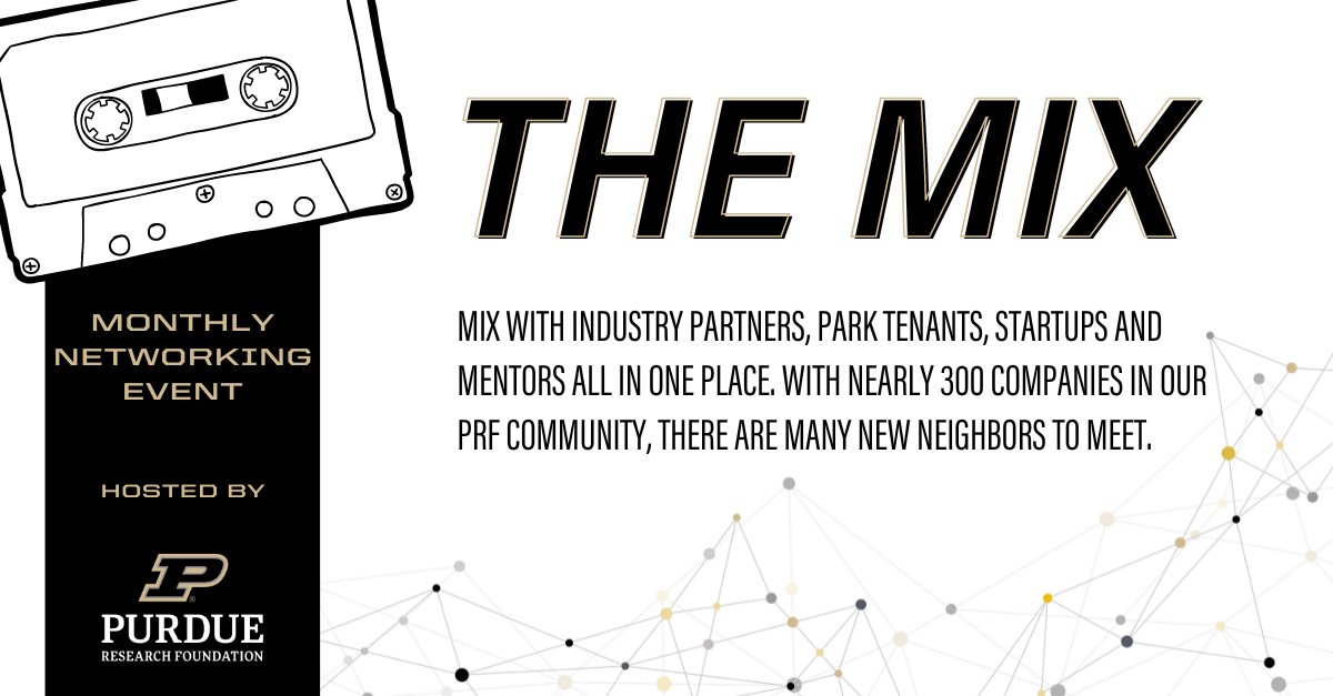Mark your calendars! It's time for our monthly networking event, The Mix. Join us on Wednesday, October 19 from 4:30 - 6:30 PM at the Convergence Center, 101 Foundry Drive, West Lafayette. Questions? Contact PRFrsvp@prf.org #Networking #Community #NewNeighbors