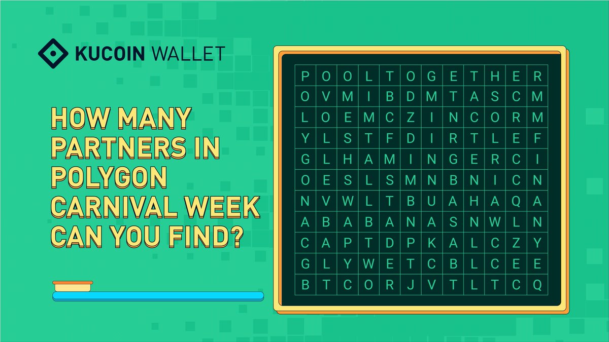 HaloDotSocial's tweet photo. Happy weekend, all #KuCoinWallet FAM!🌴

It’s #Weekendgametime. How many partners in #Polygon Carnival Week can you find?

👉Follow us
👉❤️ + RT
👉Tag 3 friends

Have fun with your friends together. Let’s see who can get the right answer!😎 https://t.co/yv32pgWLfD