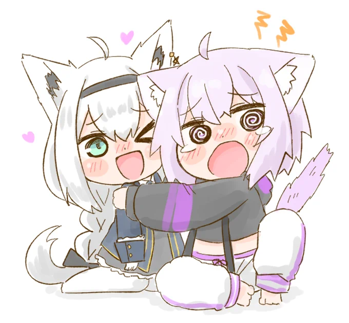 #にゃんぐこーん#絵フブキ#絵かゆ 