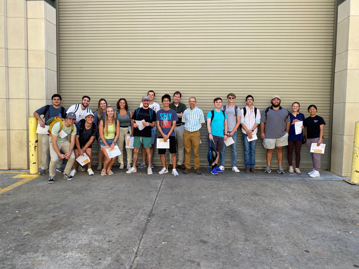 UT_Utilities's tweet photo. Professor Matthew Hall's Mechanical Engineering students were a joy to meet with on a recent tour of our facilities. We always enjoy sharing what we do with students and hearing their ideas. Thanks for joining us!
@utmechengr #UTMechanicalEngineering #UEM #ThePowerBehindUT https://t.co/goNbfcZPft