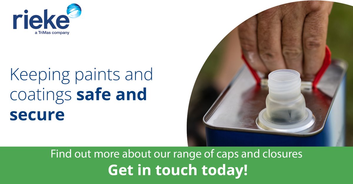 Did you know that we offer #caps and #closures for the paint and coatings industry? Our solutions keep #paints and #coatings safe and secure during transit and in good condition between use, while providing a controlled dispensing experience. Learn more bit.ly/3RXmlfv
