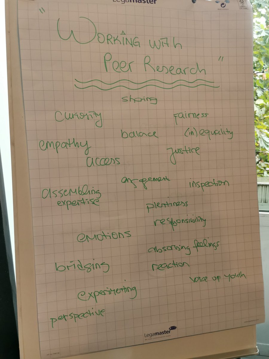 Working with Peer Researchers - by <a href="/AmaliaGilodi/">Amalia Gilodi</a> &amp; <a href="/zeynepaydar/">Zeynep Aydar</a>

Participants reflected on working with peer researchers, and working as peer researchers 🙌

We saw how complex but empowering it is, to include peer researchers in research ✨

#H2020 #youthempowerment