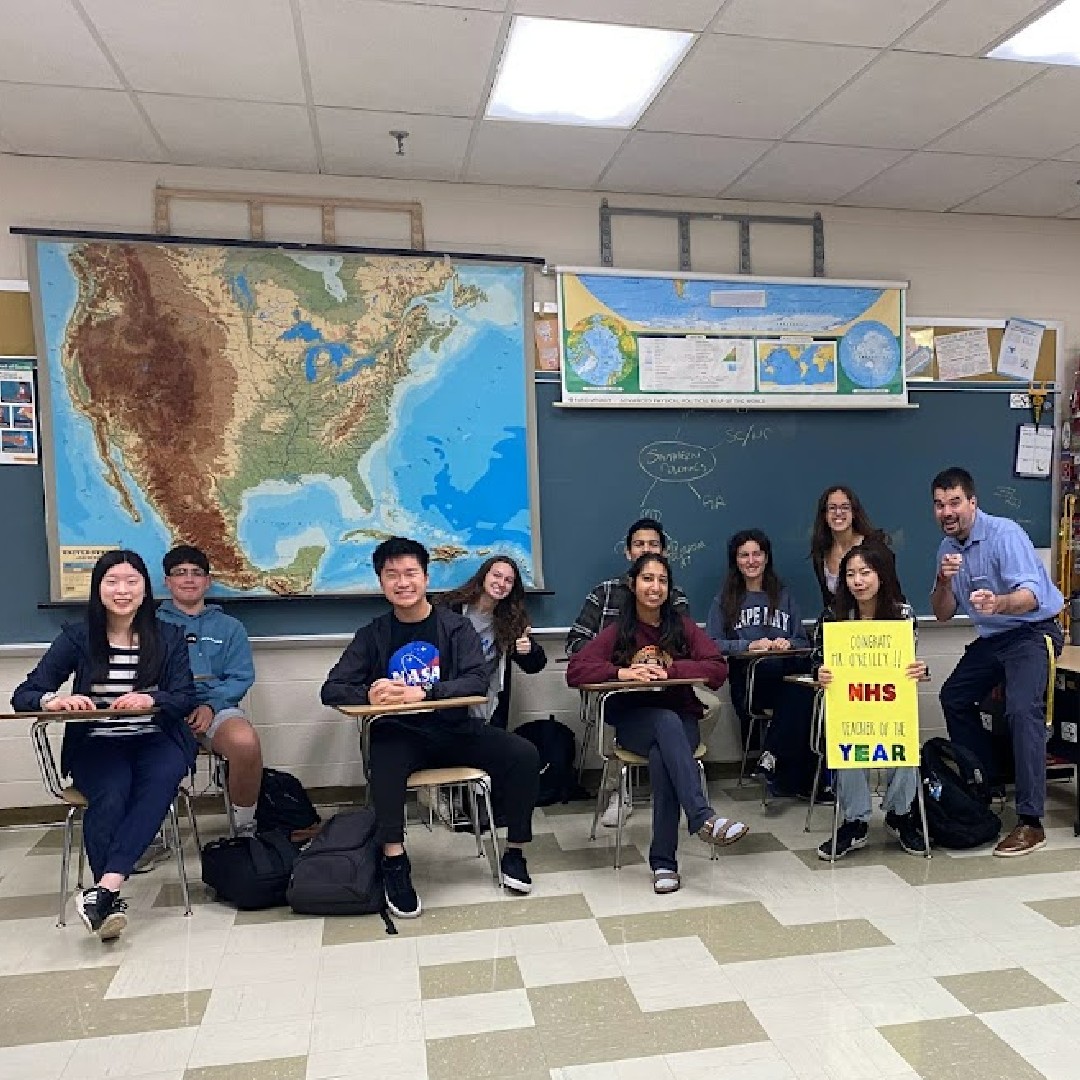 Congratulations to Mr. Greg O'Reilly! Mr. O'Reilly was chosen as the National Honor Society's teacher of the year! Mr. O'Reilly will be honored at the NHS induction ceremony Thursday October 27th at 6pm in the PAC.