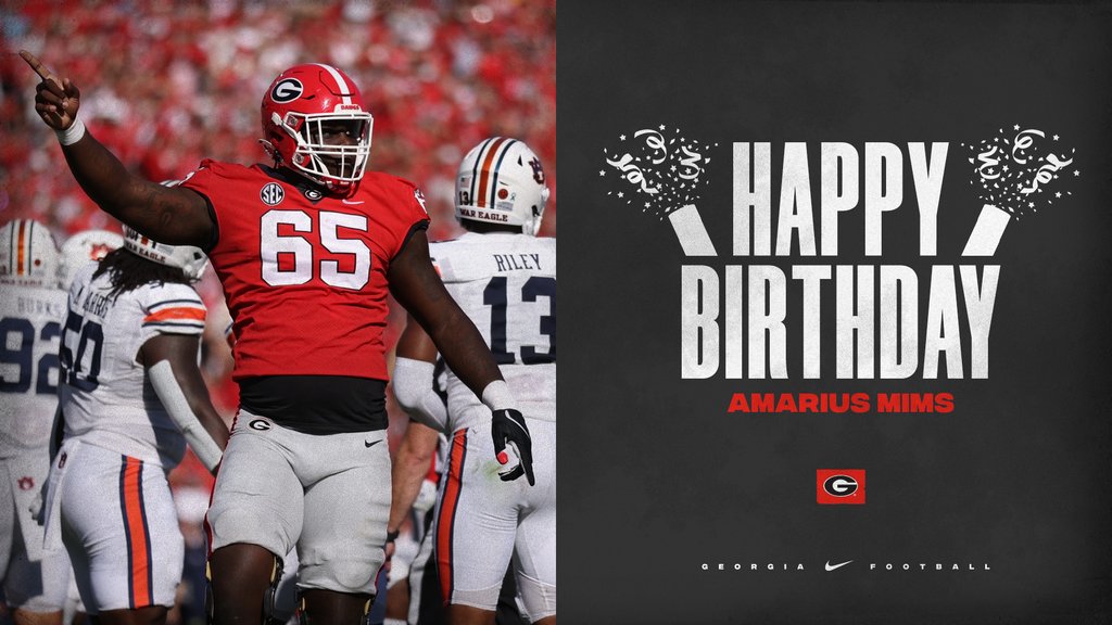 Happy Birthday, @amarius_mims !! #GoDawgs