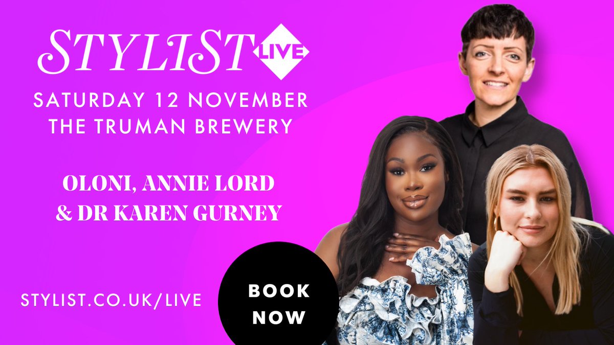 What’s stopping you from having great sex? Sex positive educator <a href="/Oloni/">OLONI BABY 🍒</a>, dating columnist <a href="/annielord8/">annie lord</a> and clinical psychologist <a href="/karengurney5/">Dr Karen Gurney</a> talk desire and dating in 2022.

📅 Sat 12 Nov
📍<a href="/trumanbrewery/">The Truman Brewery</a> London
Save 15% with code SPEAKER
Book now: tinyurl.com/stylist-live-s…