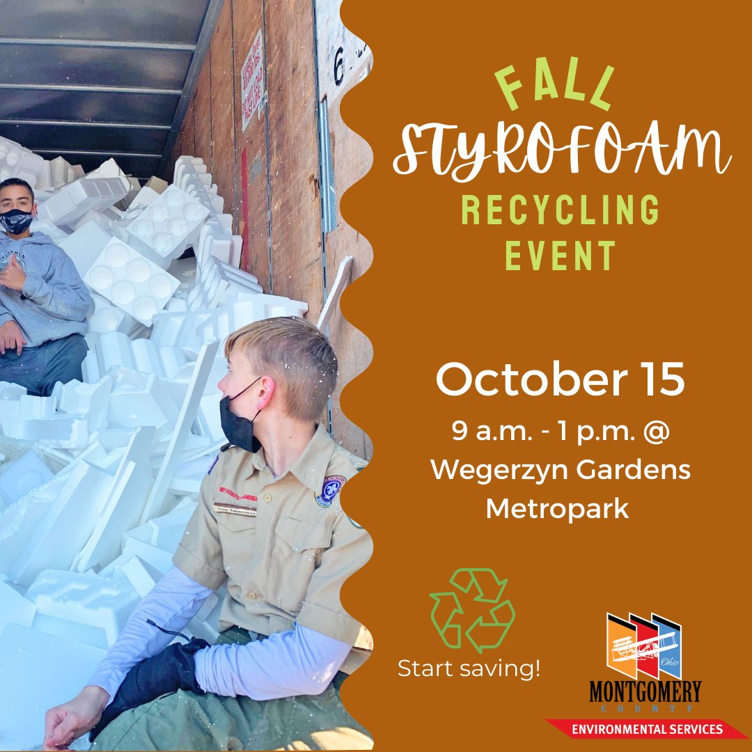 Our fall Styrofoam Recycling Event is right around the corner! Keep up to date with our events here: mcohio.org/departments/so…