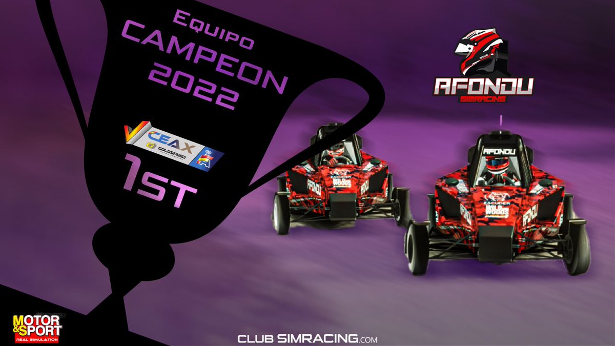 club_simracing's tweet photo. 🏆 CAMPEÓN #ceaxv @virtual_rfeda

¡Enhorabuena Afondu Simracing!

Llega de seguido el 2º título de uno de los equipos mas preparados. https://t.co/D5FsUfS6vi