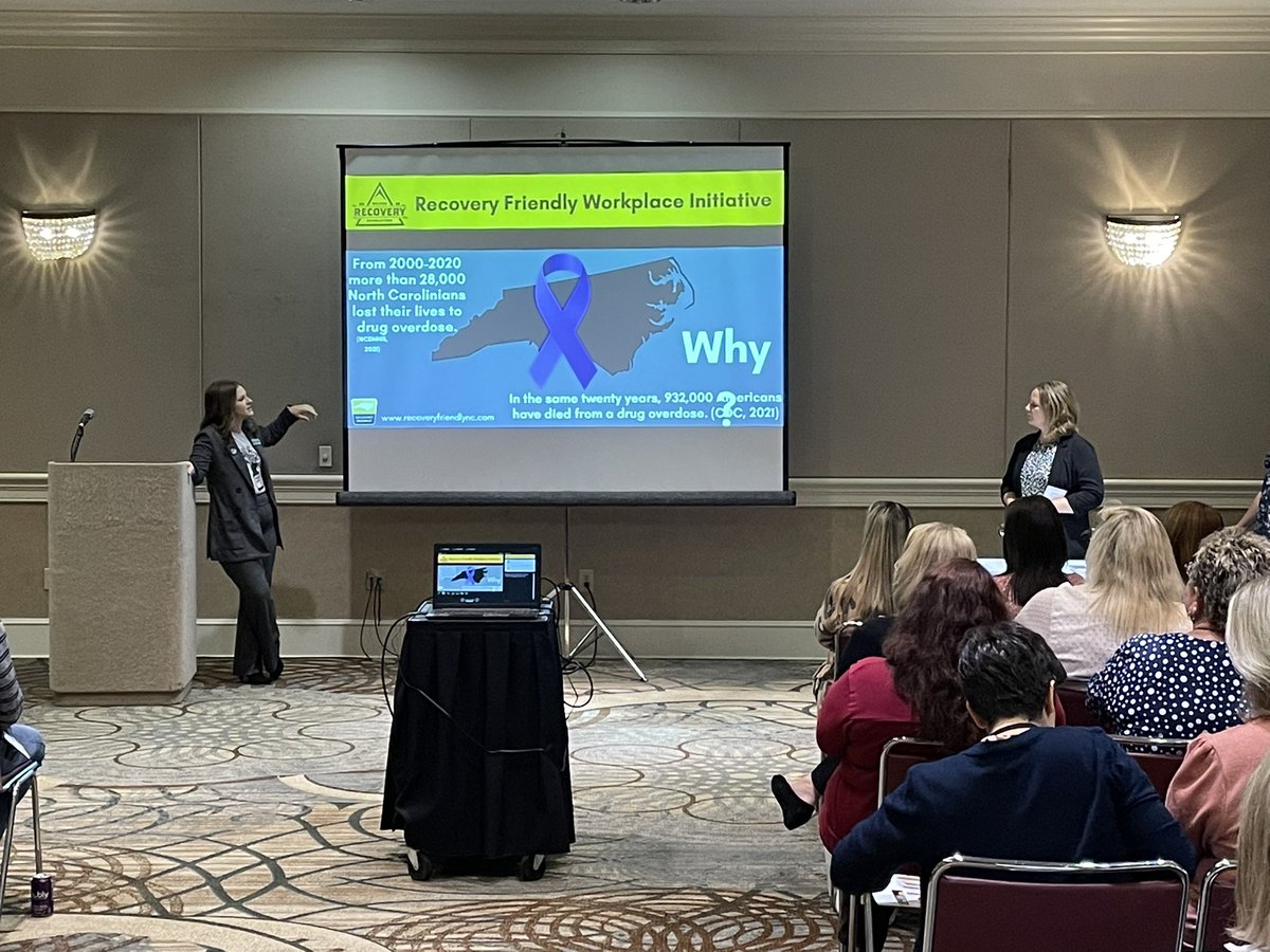 ncworkforce's tweet photo. The Recovery Friendly Workplace Initiative in northwest NC is the focus of an #NCWorksConference workshop this morning. Find out more at https://t.co/L1PCfiprkq  #RecoveryFriendly #ncworks #reentry https://t.co/t9kft16jCS