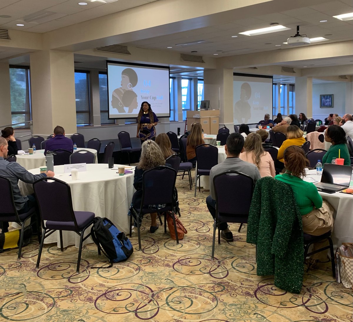 Virginia Education Assessment Collaborative (@projectveac) on Twitter photo Getting inspired by VA Teacher of the Year <a href="/iTeachiLearn01/">Daphne Tamara Fulson, MSEd</a> at #VACTEFall2022 conference Getting inspired by VA Teacher of the Year <a href="/iTeachiLearn01/">Daphne Tamara Fulson, MSEd</a> at #VACTEFall2022 conference