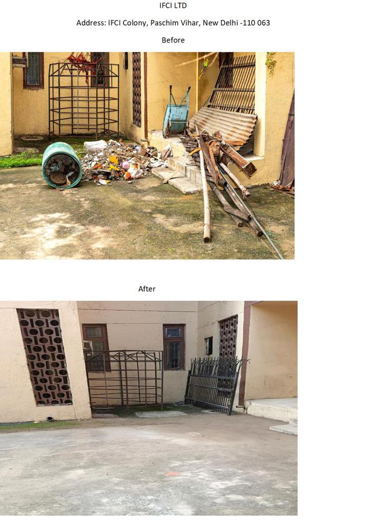 IFCI_LTD's tweet photo. IFCI Group continues the cleanliness drive under #SpecialCampaign2 https://t.co/j8gS0MiHSz