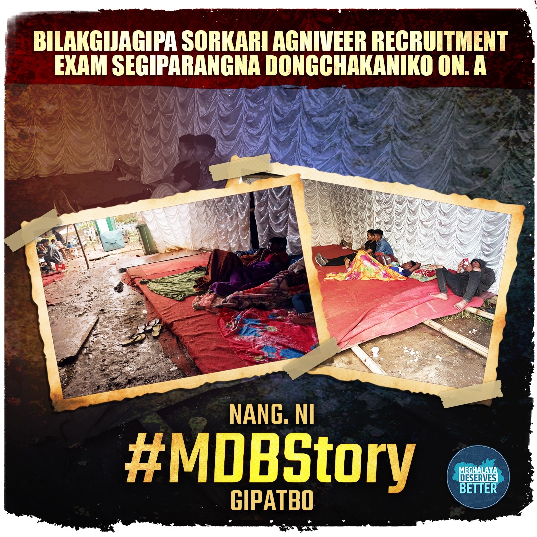 MeghalayaBetter's tweet photo. The Agniveer aspirants have been provided such shoddy quarters by the govt. 

If you have come across any such issue, take a picture or video and upload it on your Twitter account with #MDBStory.

Your story will be featured on ours'!

#MeghalayaDeservesBetter #agniveer https://t.co/mcftdUHHSx