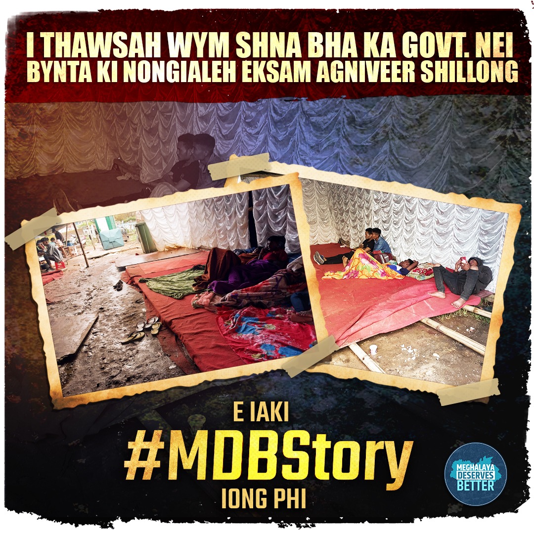 MeghalayaBetter's tweet photo. The Agniveer aspirants have been provided such shoddy quarters by the govt. 

If you have come across any such issue, take a picture or video and upload it on your Twitter account with #MDBStory.

Your story will be featured on ours'!

#MeghalayaDeservesBetter #agniveer https://t.co/mcftdUHHSx