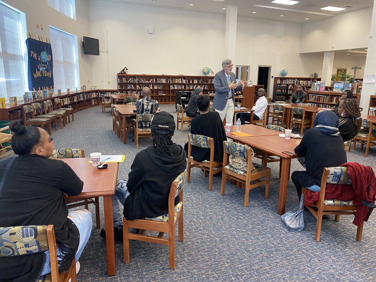 Our Coffee with the Principal Session featured guest speaker Dr. Jenkins from Cone Health! He introduced Union Hill’s School -based Telehealth Clinic! <a href="/union_tigers/">Union Hill Tigers</a> <a href="/TDBellamySmall/">Dianne Bellamy Small</a>