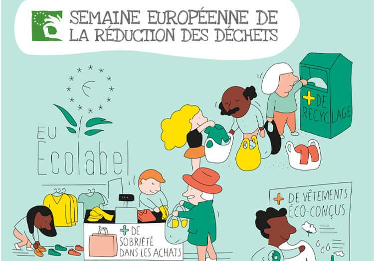 ademe's tweet photo. [#SERD22]
📣 #Entreprises, #associations, #citoyens, labellisez vos actions et participez à la Semaine Européenne de la Réduction des Déchets. Le thème de cette année ? Le textile circulaire et responsable ! 
⏰ Vous avez jusqu'au 10 novembre ! 
👉https://t.co/pl88eK5Dza https://t.co/JJ9j5I4Gk2