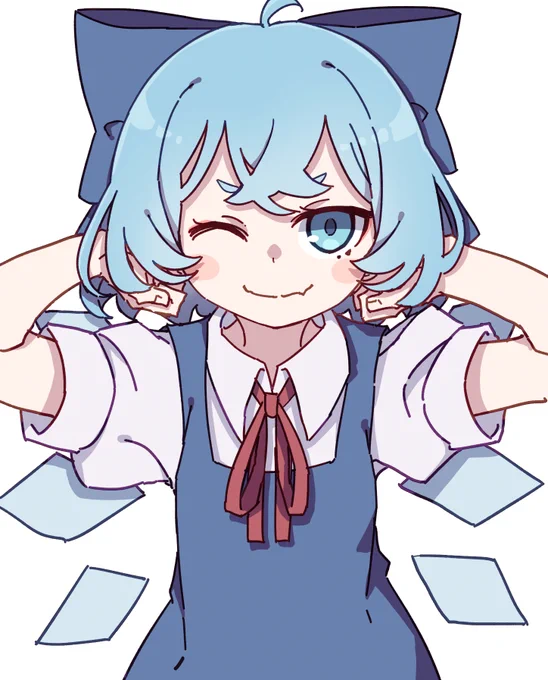 #深夜の真剣お絵描き60分一本勝負 チルノ 