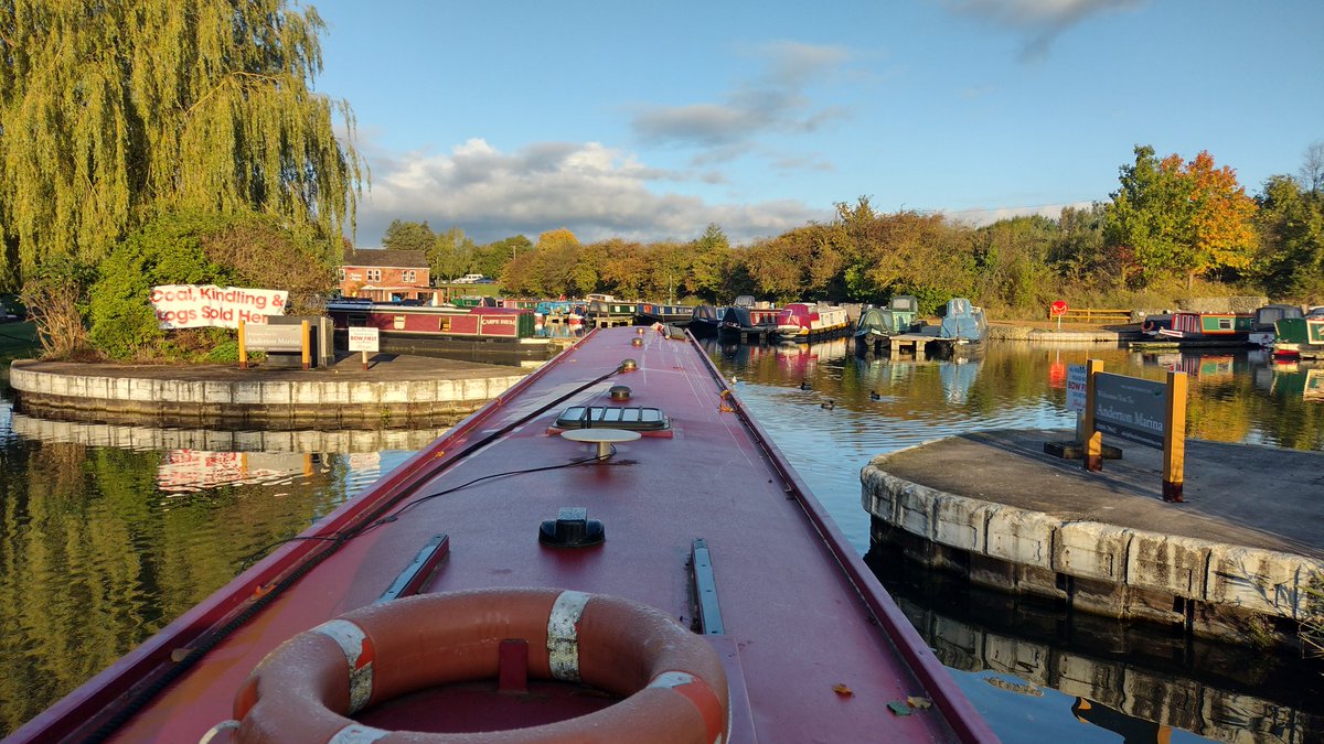 Coming to the end of our Narrow boat holiday in Oct 22