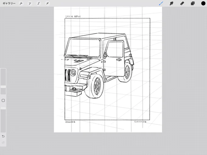 車の免許は持ってないけど車は描ける 
