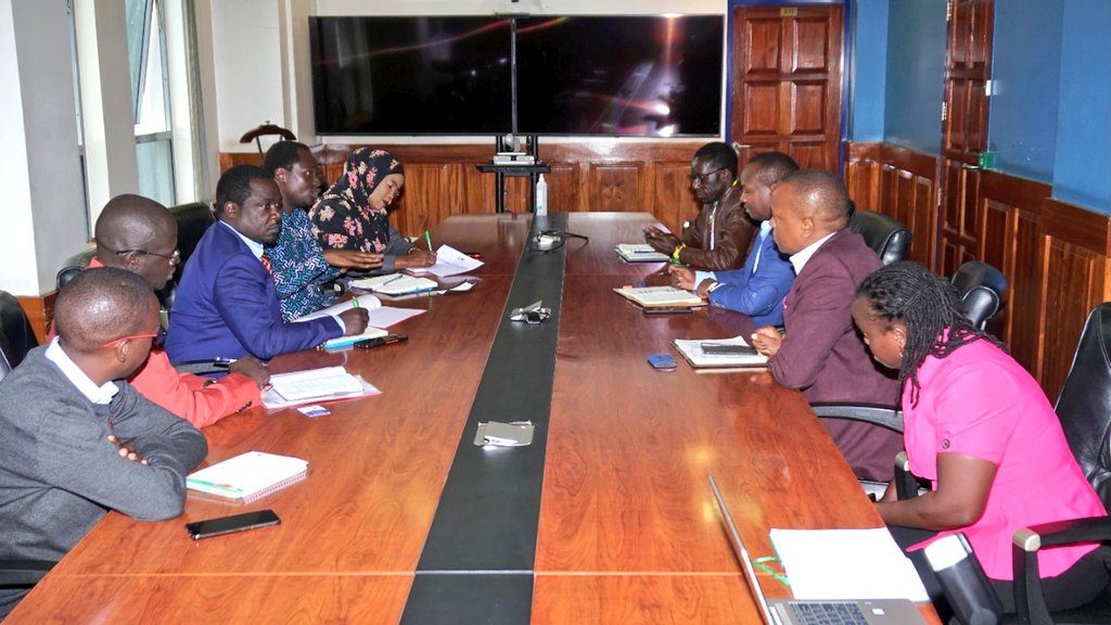 NLC_Kenya's tweet photo. NLC Commissioner Hon. Tiyah Galgalo today led other Commission officials in a courtesy call to @EPRA_Ke offices  to discuss common areas of interest that the two organizations can partner while discharging their respective mandates. https://t.co/hPKwhJmHKt