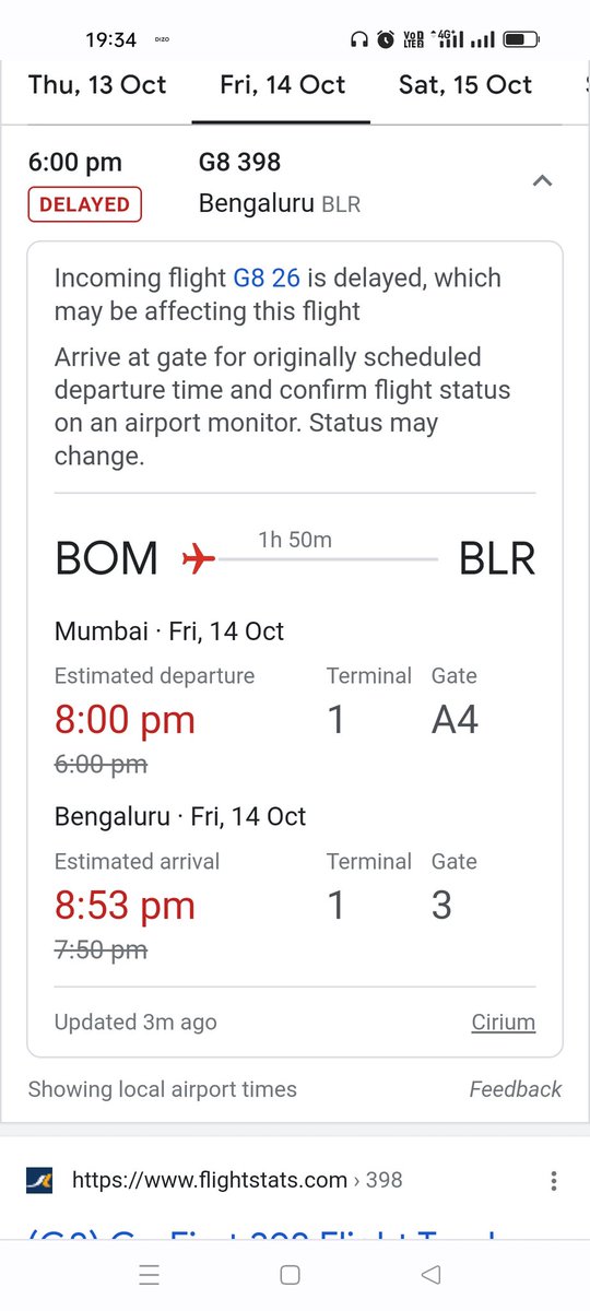 dilip9's tweet photo. Change of name from Go air to Go first is apt.."GO FIRSTU"
Time change.. gate change.. Anni changu "Go Firstu" https://t.co/Spk5YGWwpd