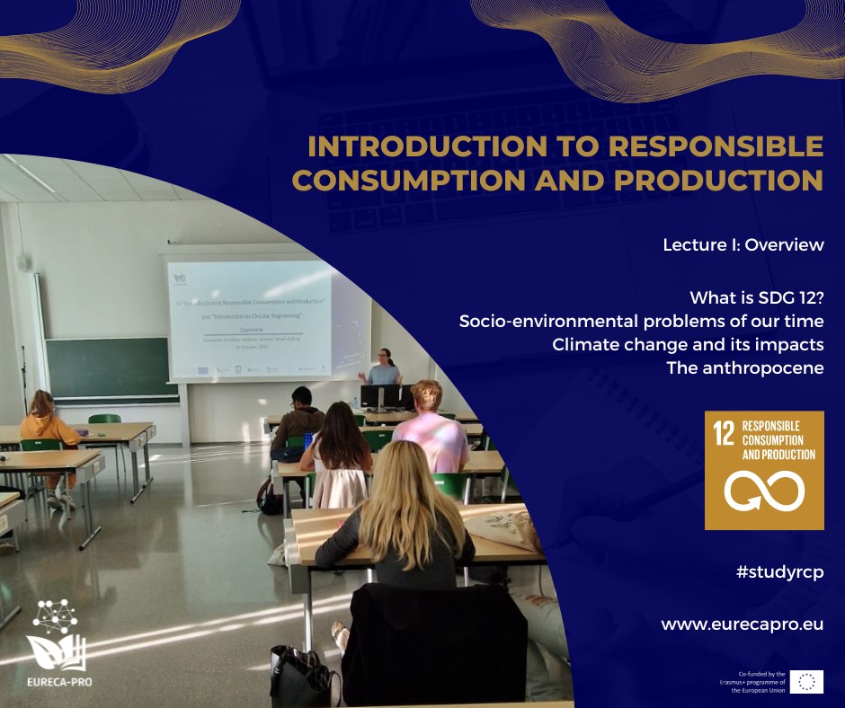 🎓Yesterday, the first course of the lecture series Introduction to Responsible Consumption and Production took place at Montanuniversität Leoben. The lecture was focused on the explanation of SDG 12. 🤩We were happy to welcome the first RCP students to our new study programme!