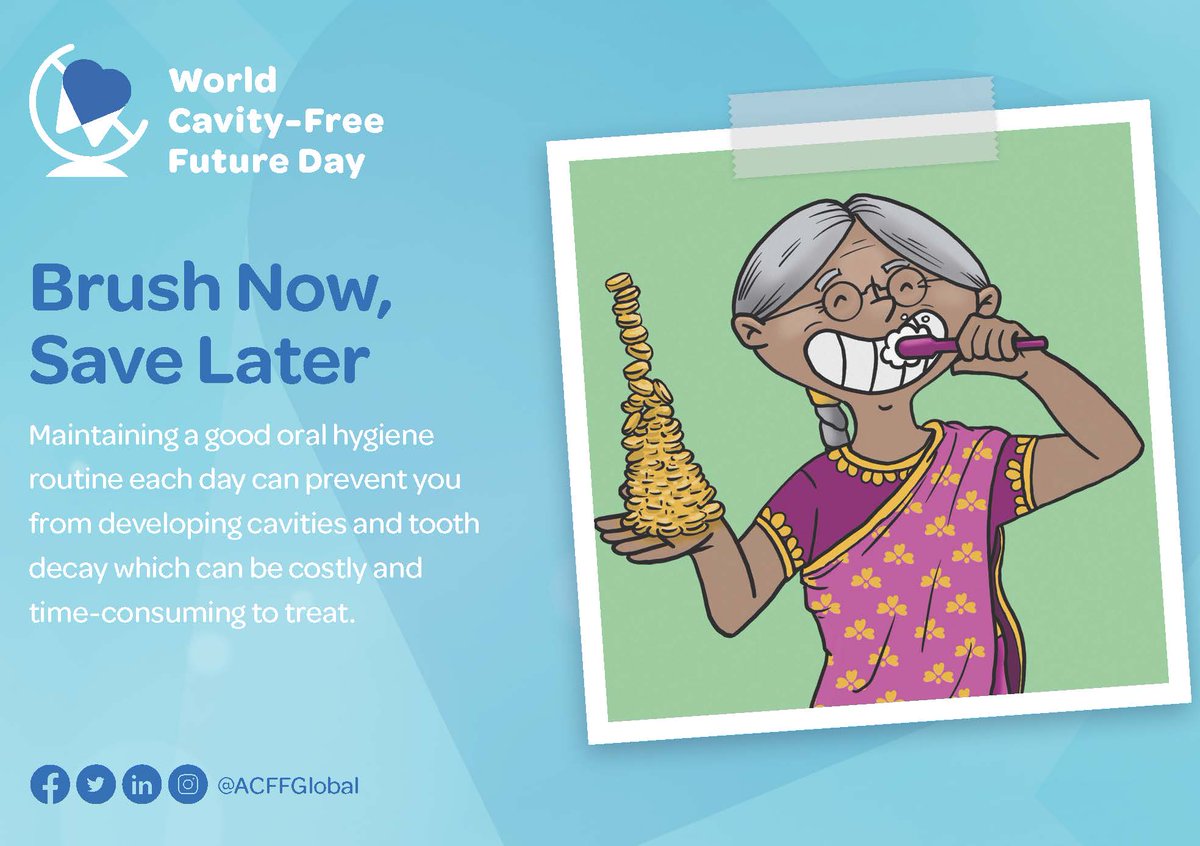 theCDHA's tweet photo. Today is World Cavity-Free Future Day—a day to raise greater global awareness of dental caries. RDHs are well-positioned to help clients understand the importance of taking control of their oral health. Share FREE WCFFDay postcards at https://t.co/f7maa6cQ1h #WCFFDay https://t.co/tBYIYqKF0W