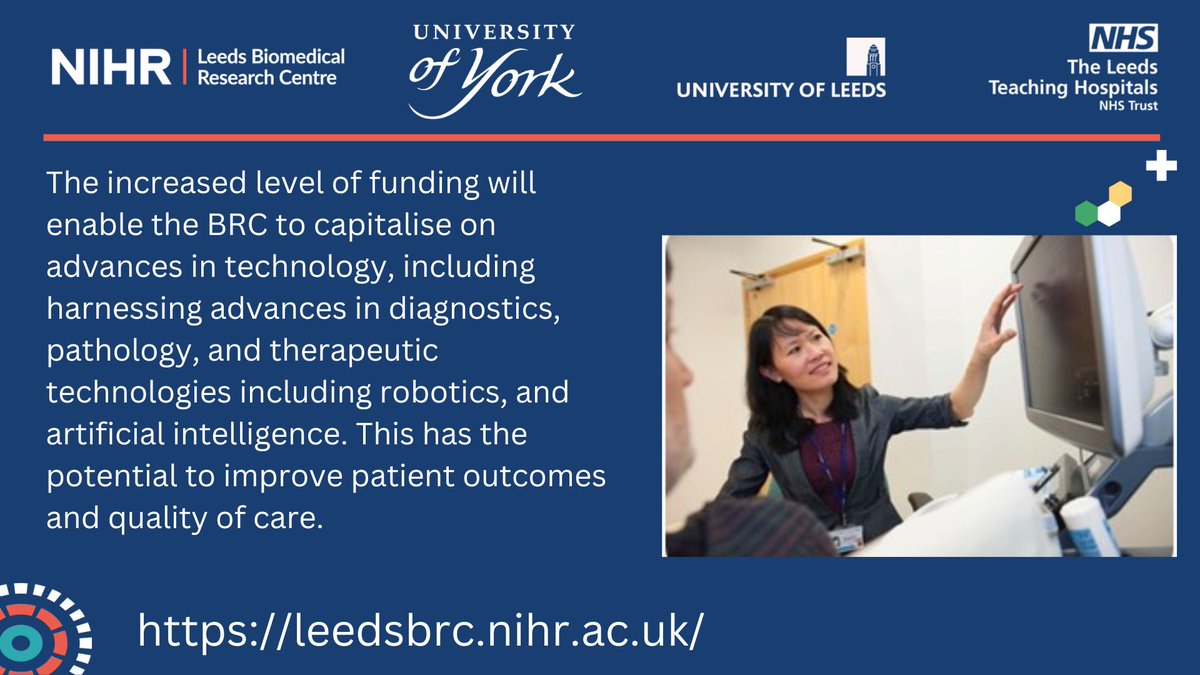 In partnership with <a href="/UniversityLeeds/">University of Leeds</a>, we are delighted to have been awarded £19.8m by <a href="/NIHRresearch/">National Institute for Health and Care Research</a> to fund the NIHR <a href="/LeedsBRC/">NIHR Leeds BRC</a> for five years. This award represents the largest amount of research funding the Trust has ever received.

Read more: leedsth.nhs.uk/about-us/news-…