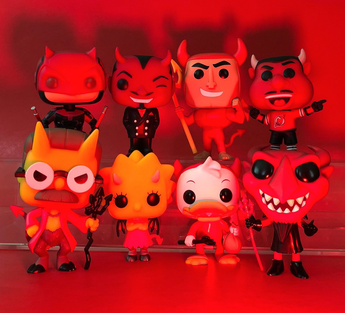 mumb0funk0's tweet photo. #FunkoPhotoADayChallenge : Freaky Friday : Hell of a freaky Friday! #daredevil #nedflanders #lisasimpson #kronk #newjerseydevils #devils #mattmurdock #funko @OriginalFunko https://t.co/Kzr9Blzc4n