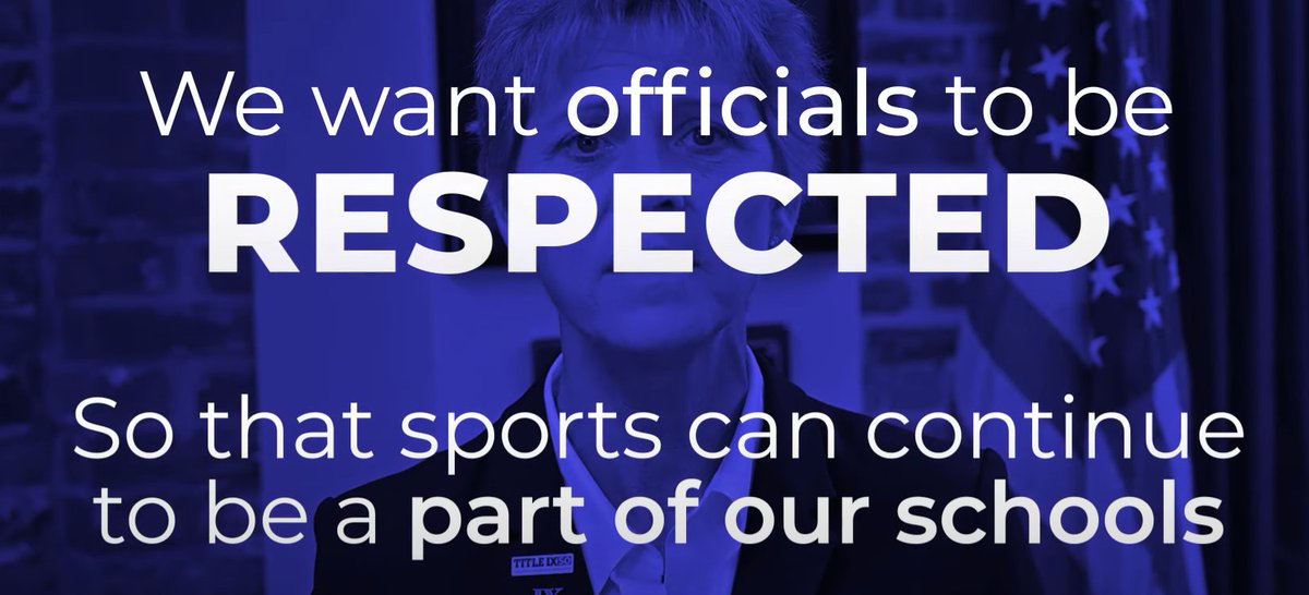 SecVAthletics's tweet photo. The @NFHS_Org CEO @KarissaNFHS says enough is enough and lanches a campaign against bad behavior at events!  We join their pledge and you can too by sharing and using the hash tag #BenchBadBehavior indicating that you will step up and do your part!
https://t.co/OdljHMgZIw https://t.co/RqurB4vFnB