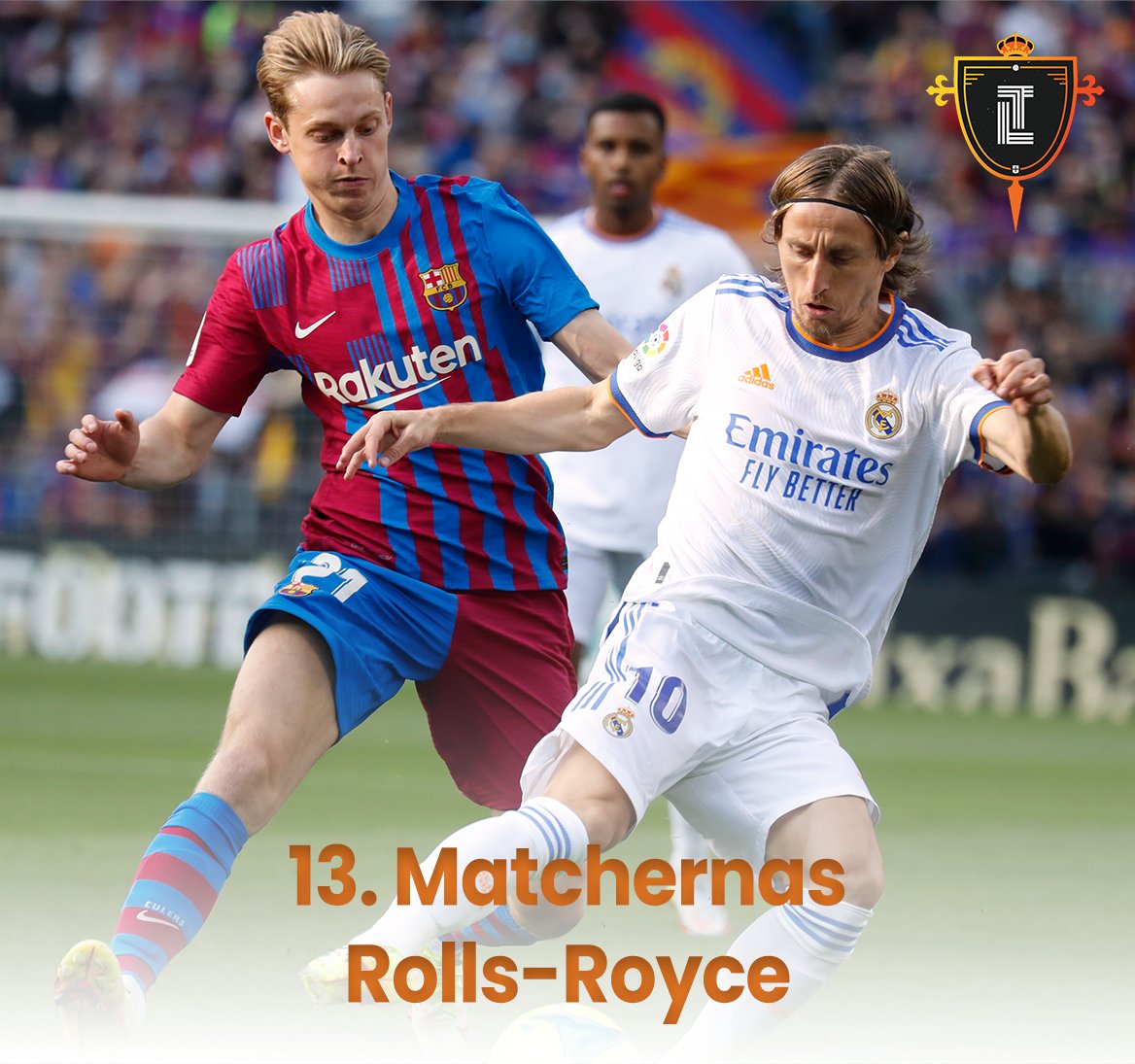 TDobbtv's tweet photo. 13. Matchernas Rolls-Royce

Vi laddar upp inför världens hetaste klubblagsmatch – El Clásico. Vi diskuterar förutsättningarna, potentiella startelvor och mycket mer tillsammans med Barcelona-supportern Axel Insulander och Real Madrid-supportern Boda Ayari

Finns där poddas finns! https://t.co/4X8leD6VfS