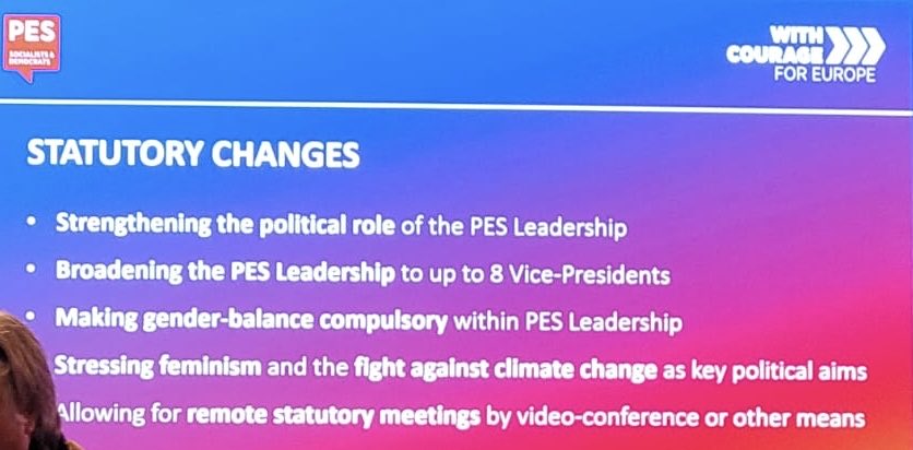 ceciliagondard's tweet photo. Reforme statutaire du PES_PSE en congrès à #berlin : @PES_Women propose l’égalité de représentation des femmes et des hommes dans la direction politique du Parti Socialiste européen #MakeHerCount #GenderEquality https://t.co/uwMkKiXiYl