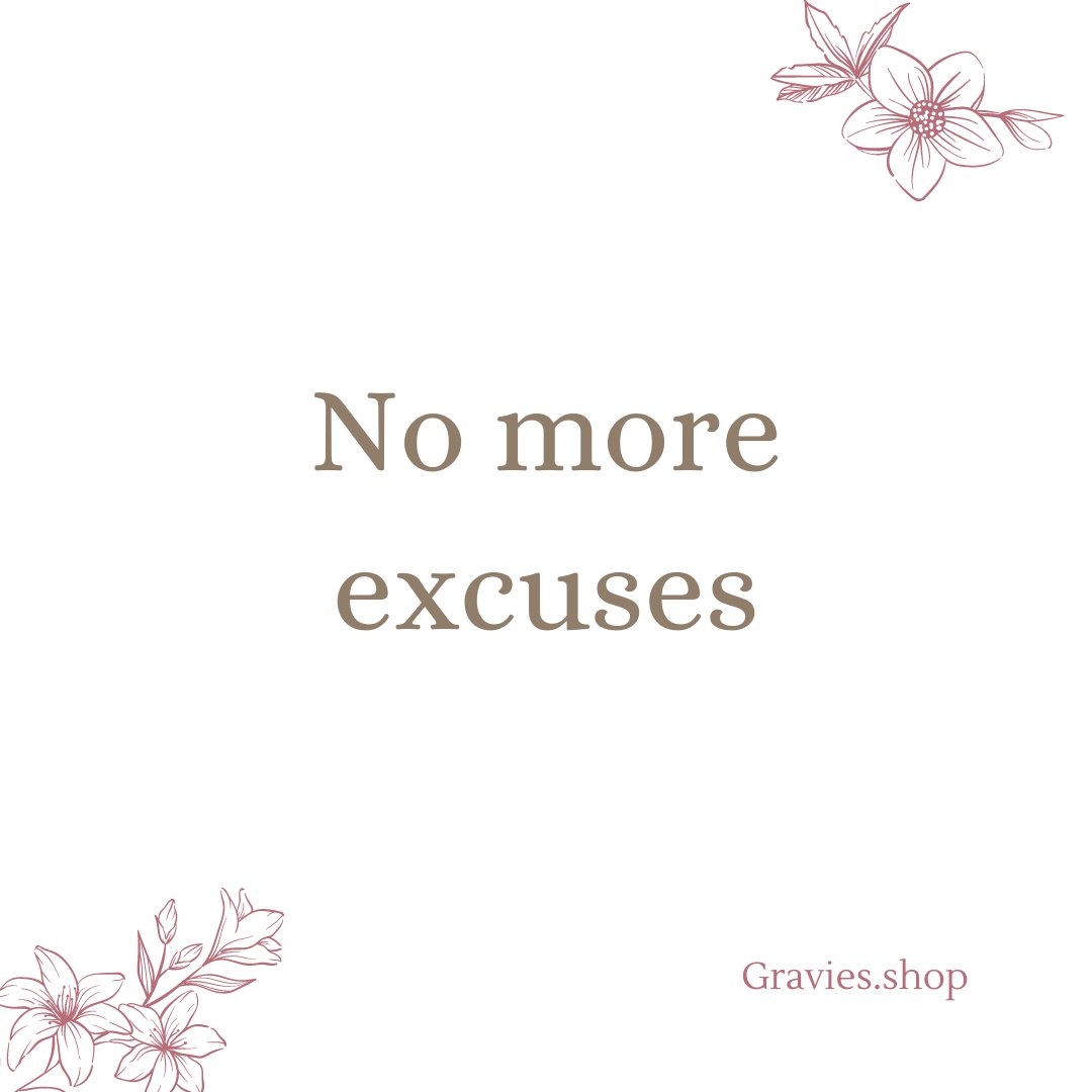 What are you making excuses for? Stop. Do something about it- today. 

#nomoreexcuses #makeithappen #livewithpurpose #youcanifyouwill #morethanjewelry #faithfulbusinesses