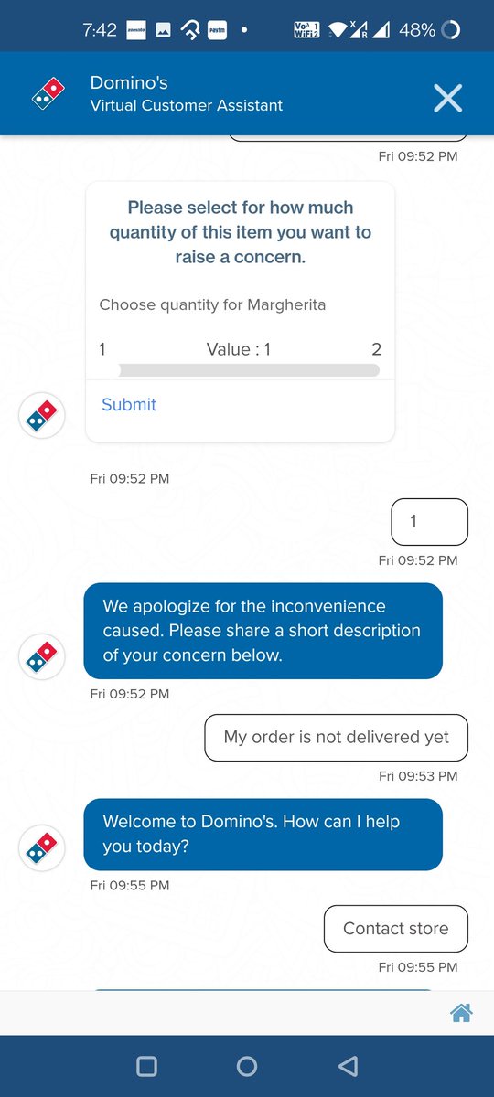 iamlaughingchic's tweet photo. Dear Domino's, 
Kindly refund my money as the pizza was 30 min late and totally cold. @dominos_india #dominoes https://t.co/uiqTQhIwNA