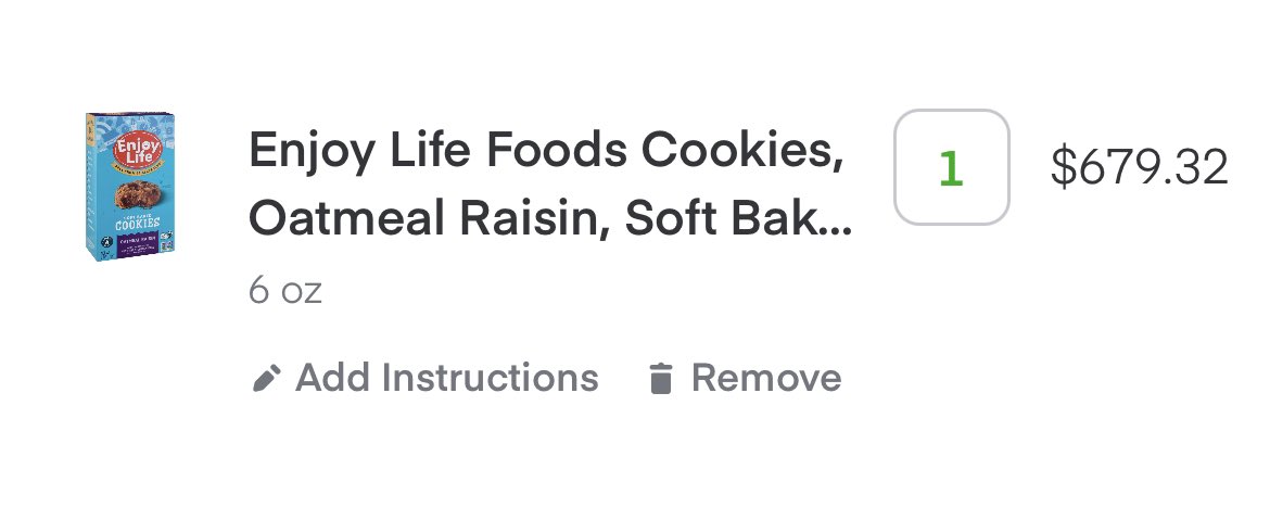 malhope's tweet photo. @Instacart is this a joke? Now I have to wait to be refunded over $1000 for 5-10 days because of a misprinted item? https://t.co/pddoOQpRlQ